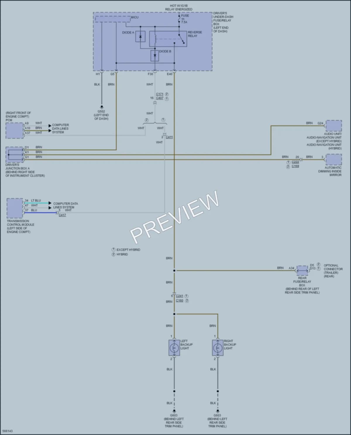 2017 Acura MDXSportHybrid Exterior Lights wiring diagram preview
