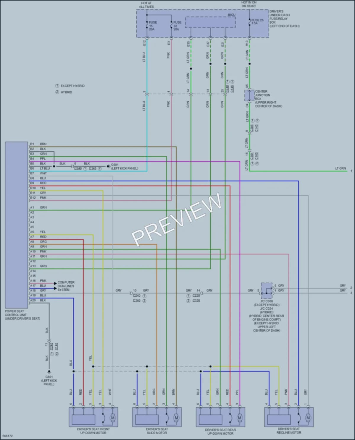 2017 Acura MDXSportHybrid Memory Systems wiring diagram preview