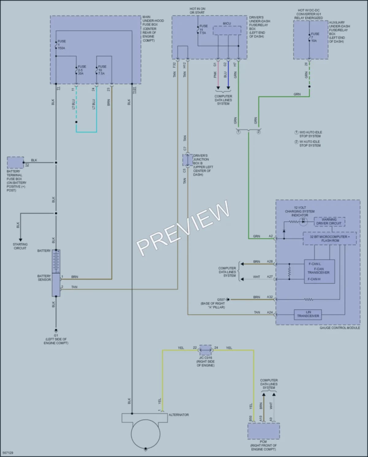 2017 Acura MDXSportHybrid Starting Charging wiring diagram preview