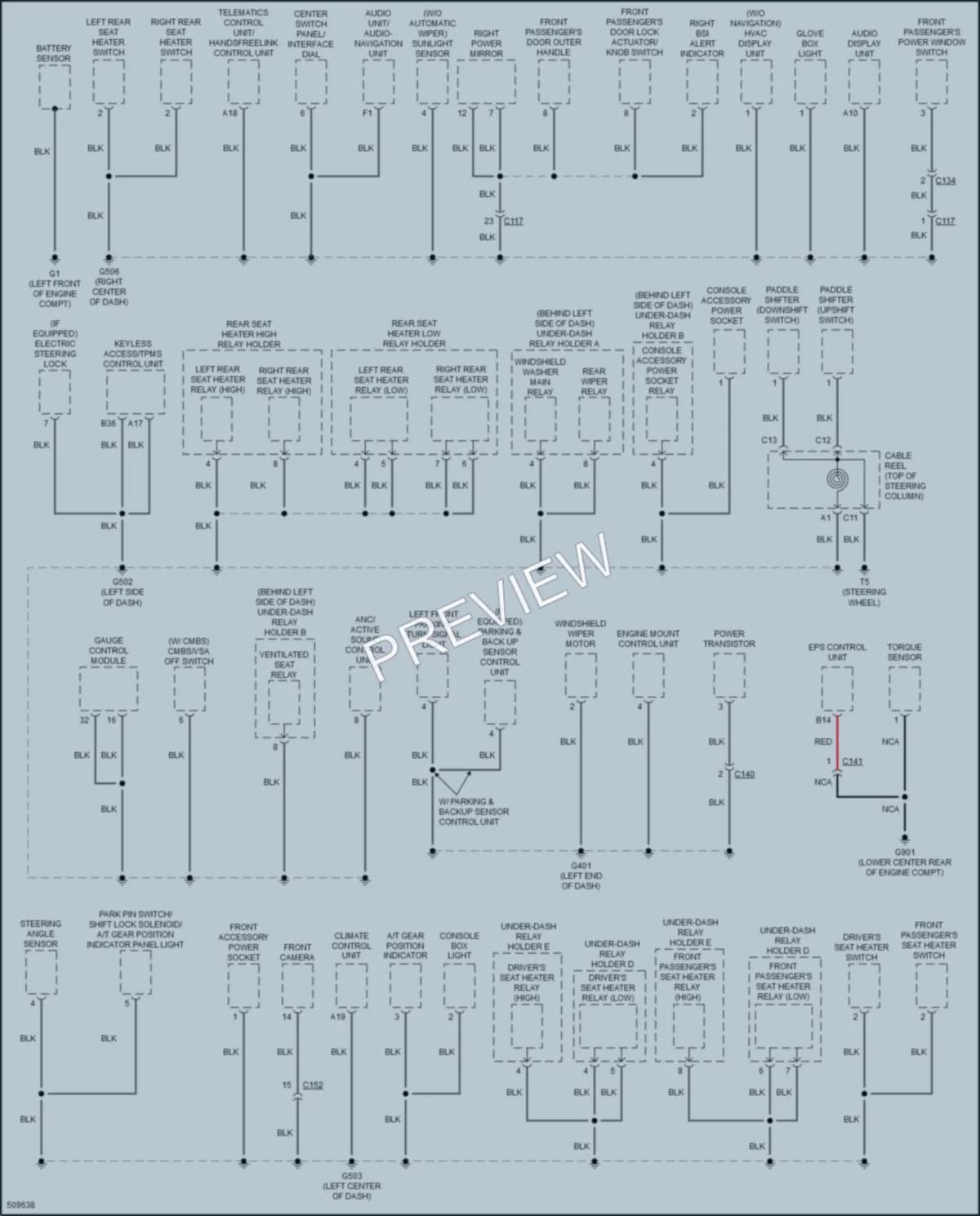 2017 Acura RDX Ground Distribution wiring diagram preview
