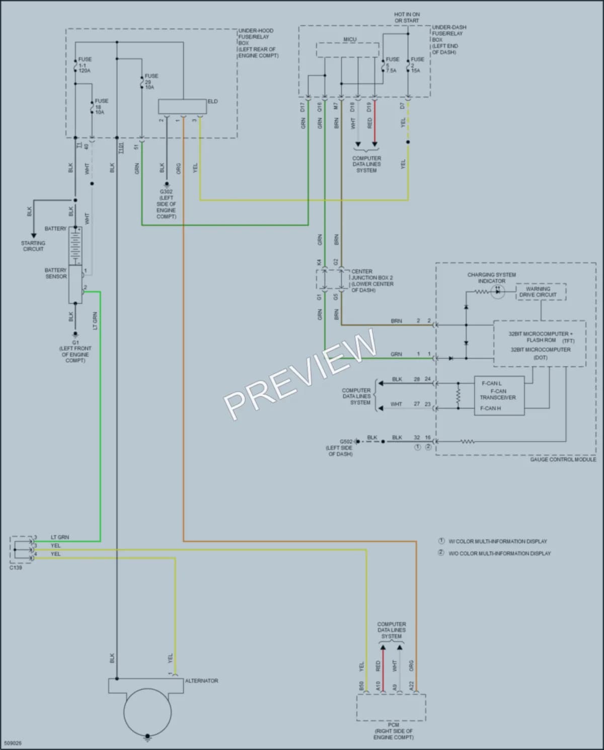 2017 Acura RDX Starting Charging wiring diagram preview