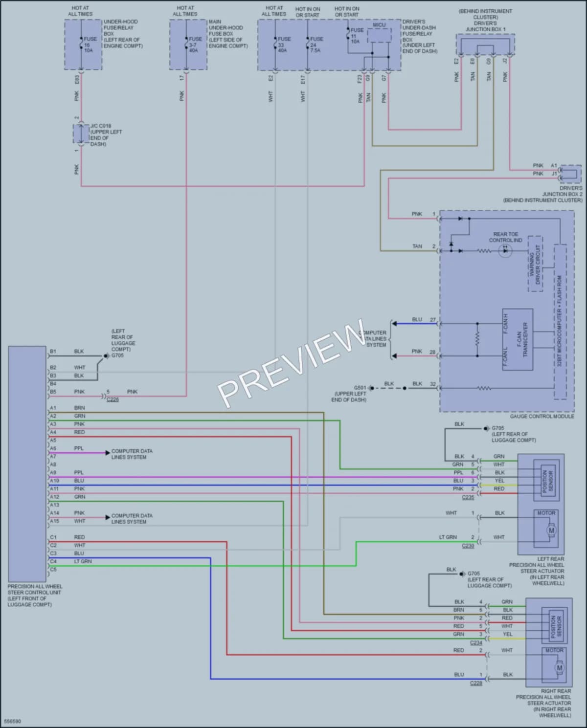 2017 Acura RLXSportHybrid Electronic Power Steering wiring diagram preview