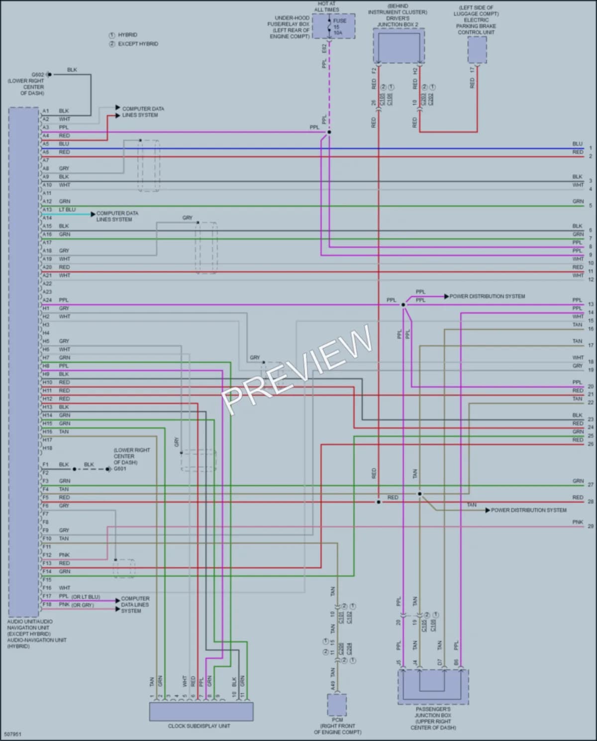 2017 Acura RLXSportHybrid Radio wiring diagram preview