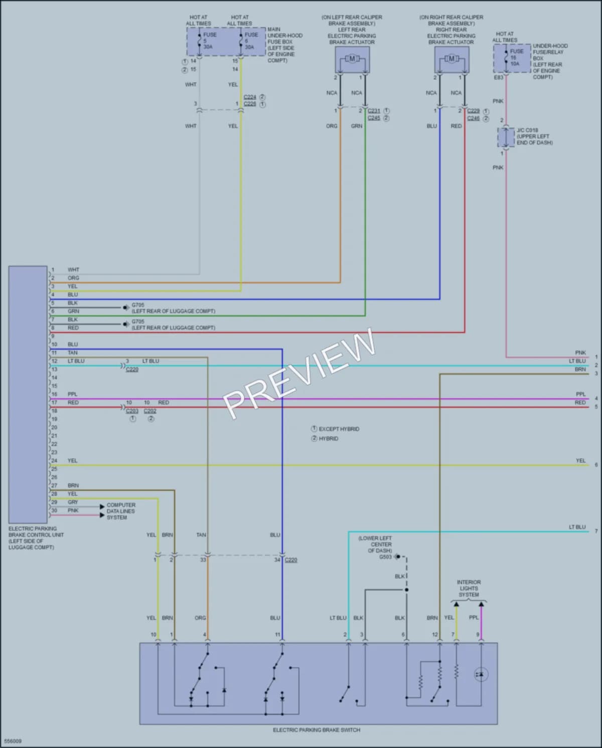 2017 Acura RLXSportHybrid Shift Interlock wiring diagram preview
