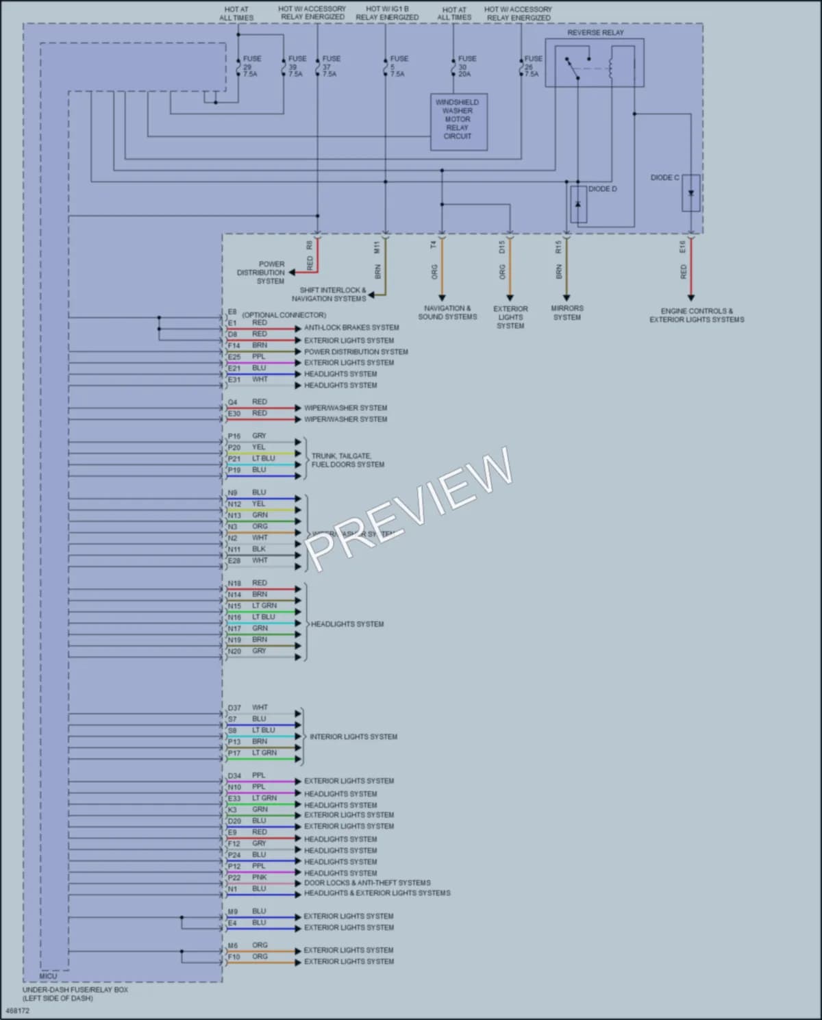2017 Acura TLX Body Control Modules wiring diagram preview