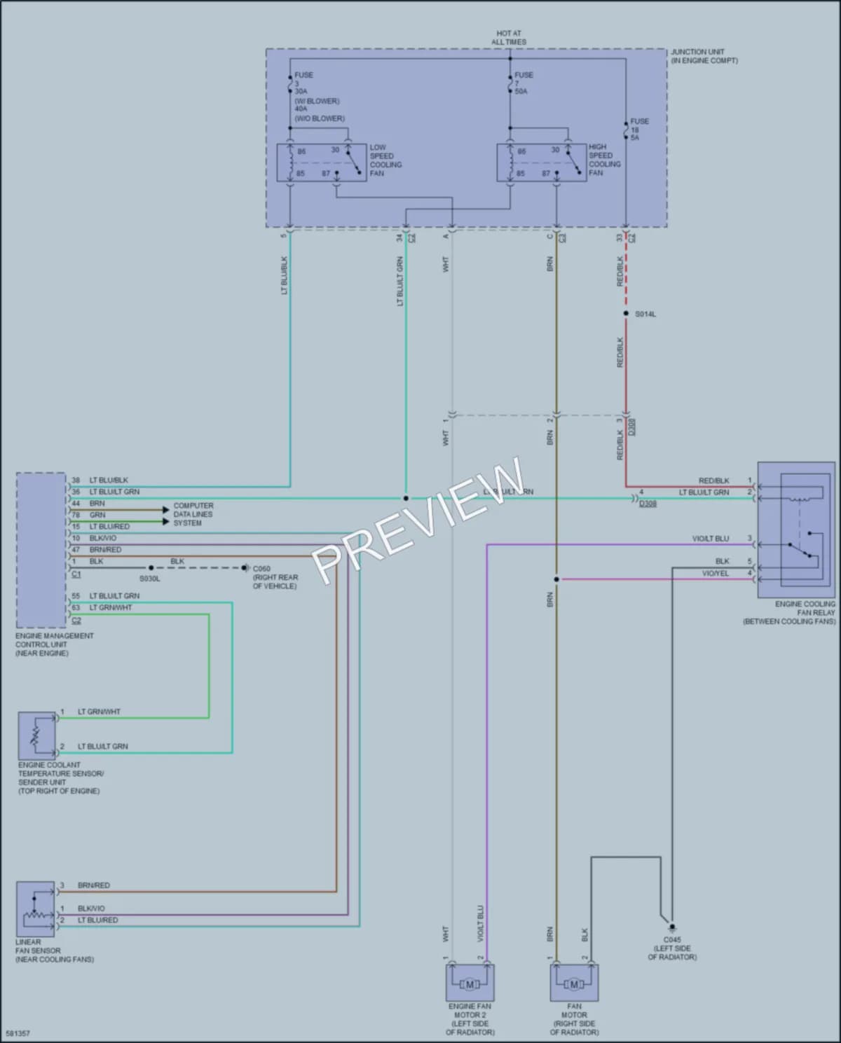 2017 AlfaRomeo 4C Cooling Fan wiring diagram preview