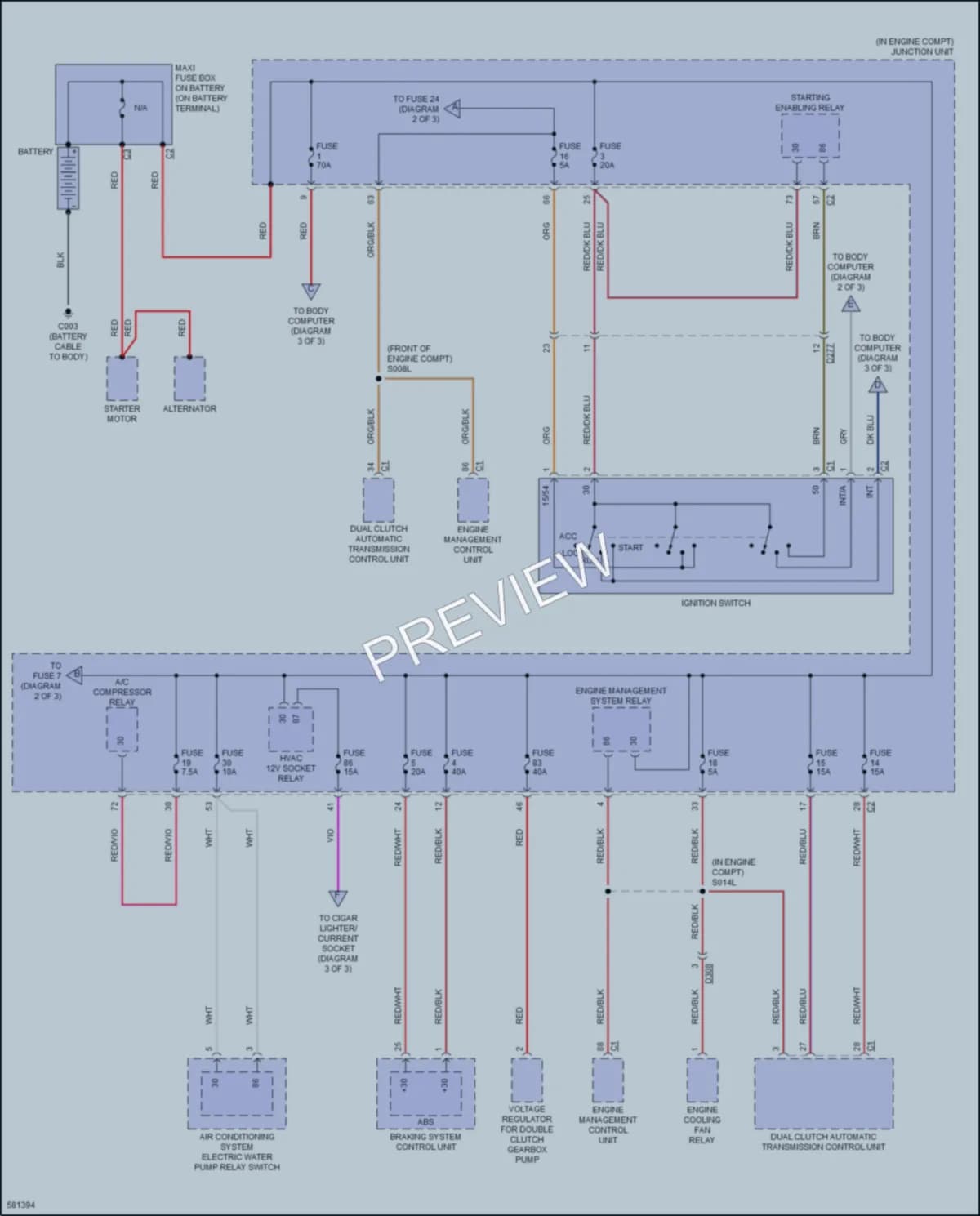 2017 AlfaRomeo 4C Power Distribution wiring diagram preview