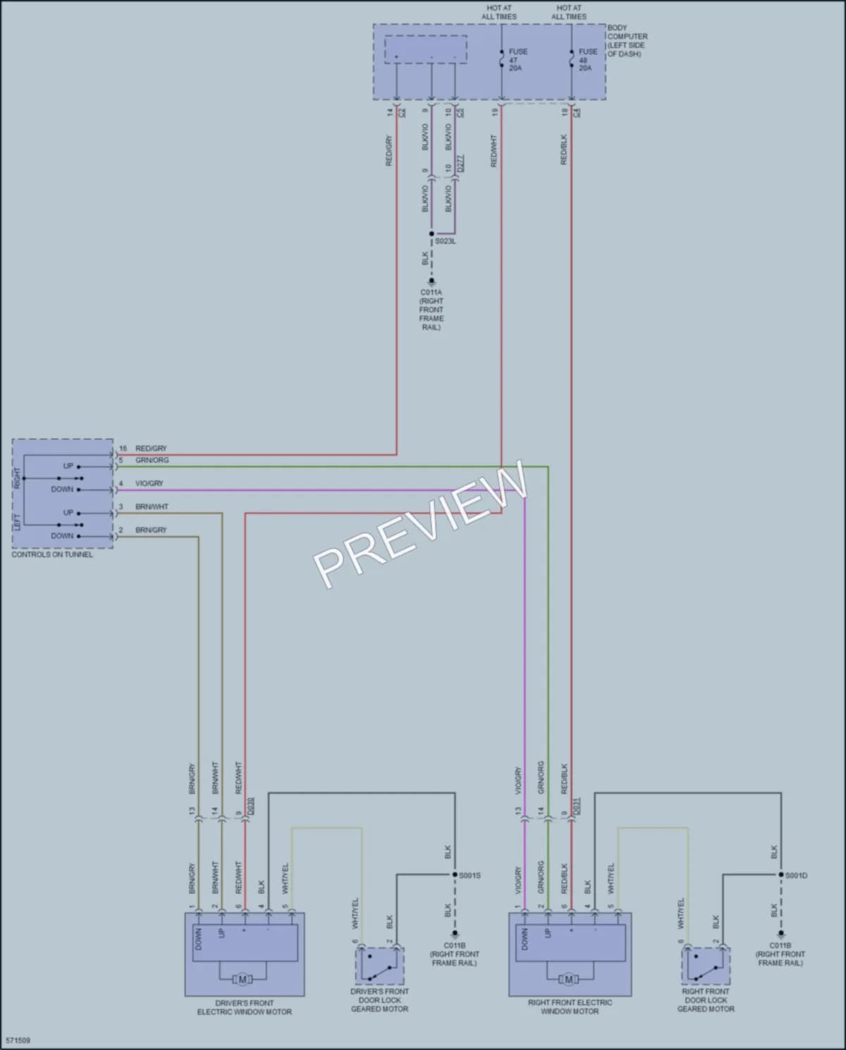 2017 AlfaRomeo 4C Power Windows wiring diagram preview