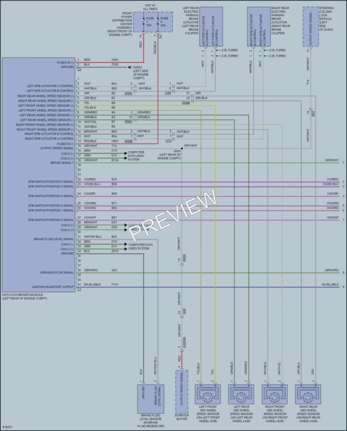 2017 AlfaRomeo Giulia Anti Lock Brakes wiring diagram preview
