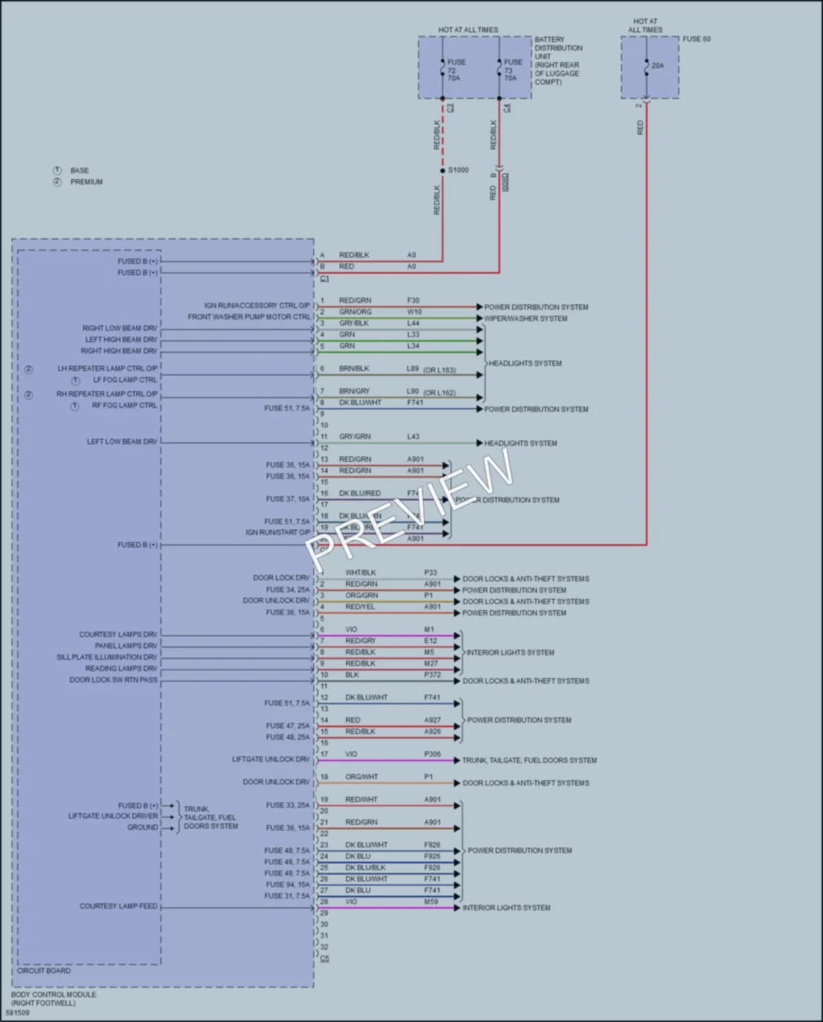 2017 AlfaRomeo Giulia Body Control Modules wiring diagram preview