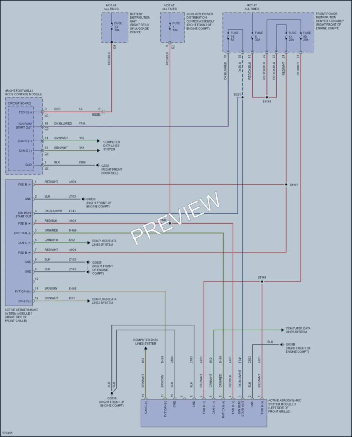 2017 AlfaRomeo Giulia Electronic Suspension wiring diagram preview