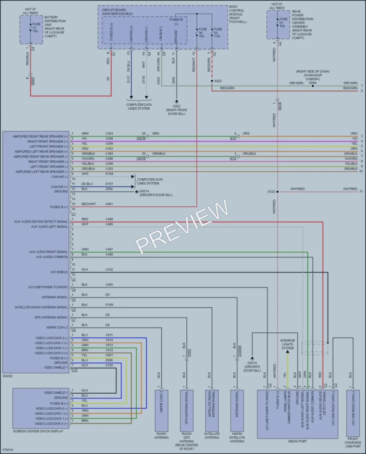 2017 AlfaRomeo Giulia Radio wiring diagram preview