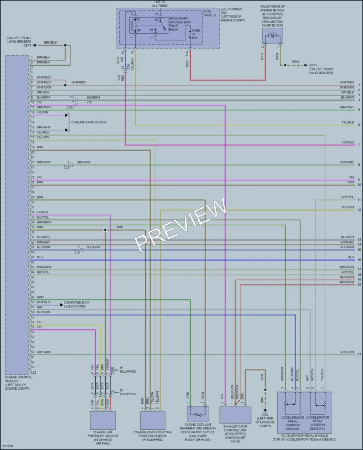 2017 Audi A3 Engine Performance wiring diagram preview