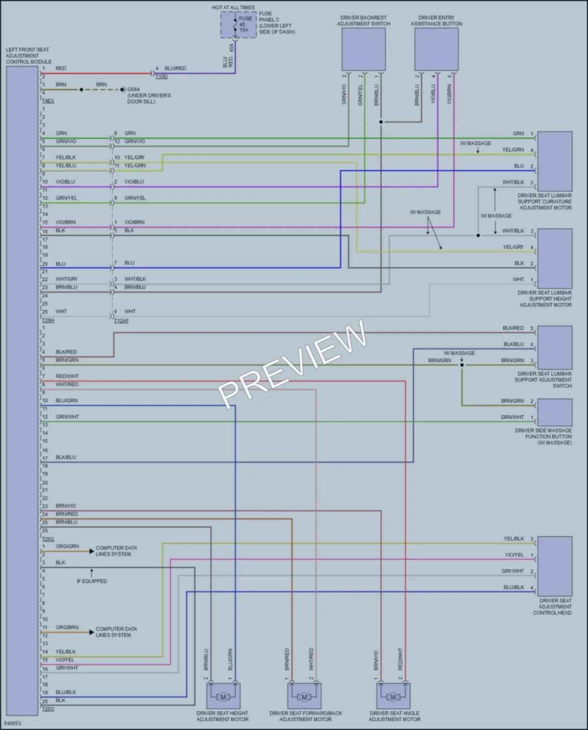 2017 Audi A3 Memory Systems wiring diagram preview