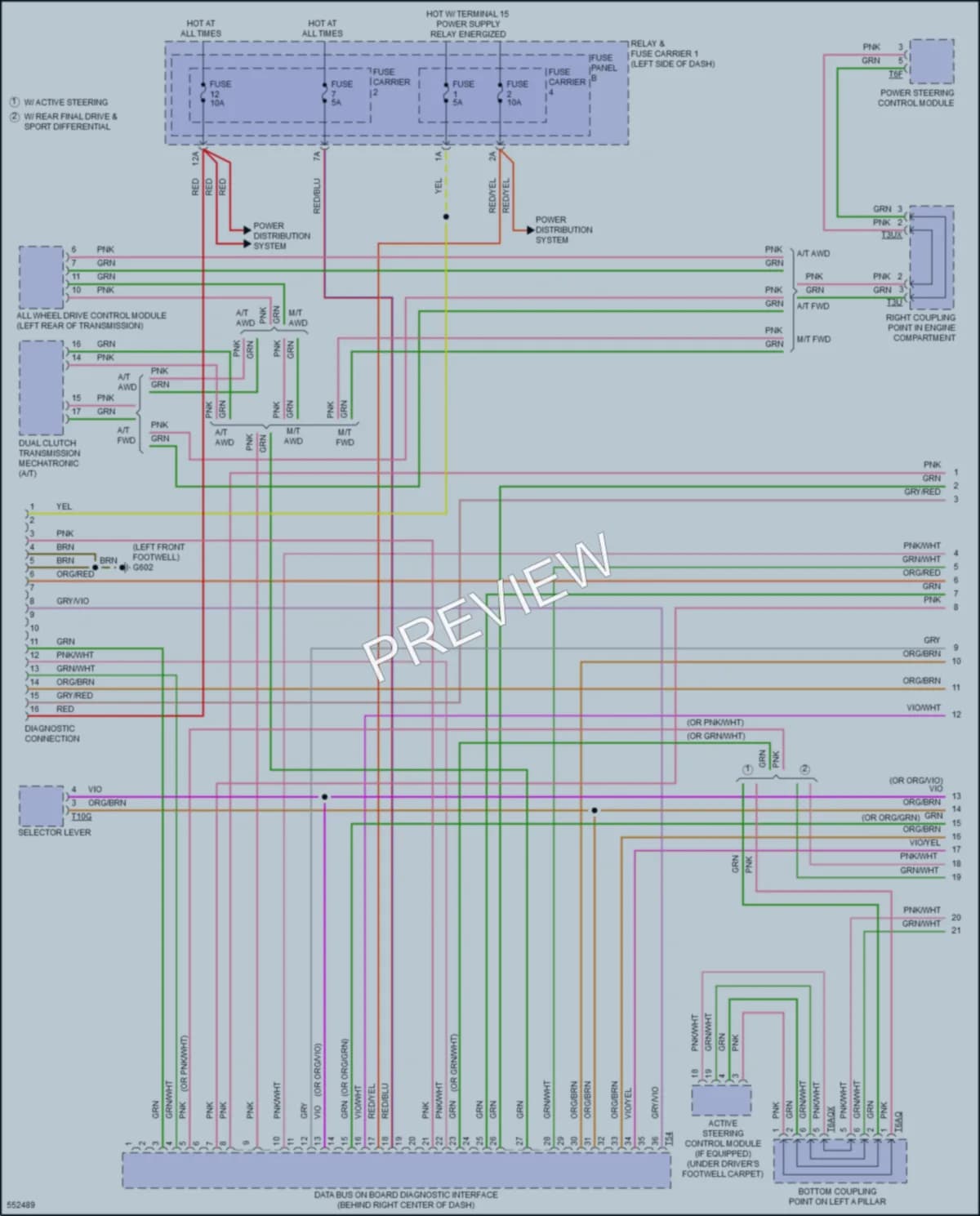 2017 Audi A4 Computer Data Lines wiring diagram preview