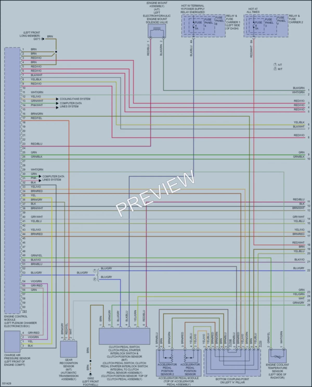 2017 Audi A4 Engine Performance wiring diagram preview