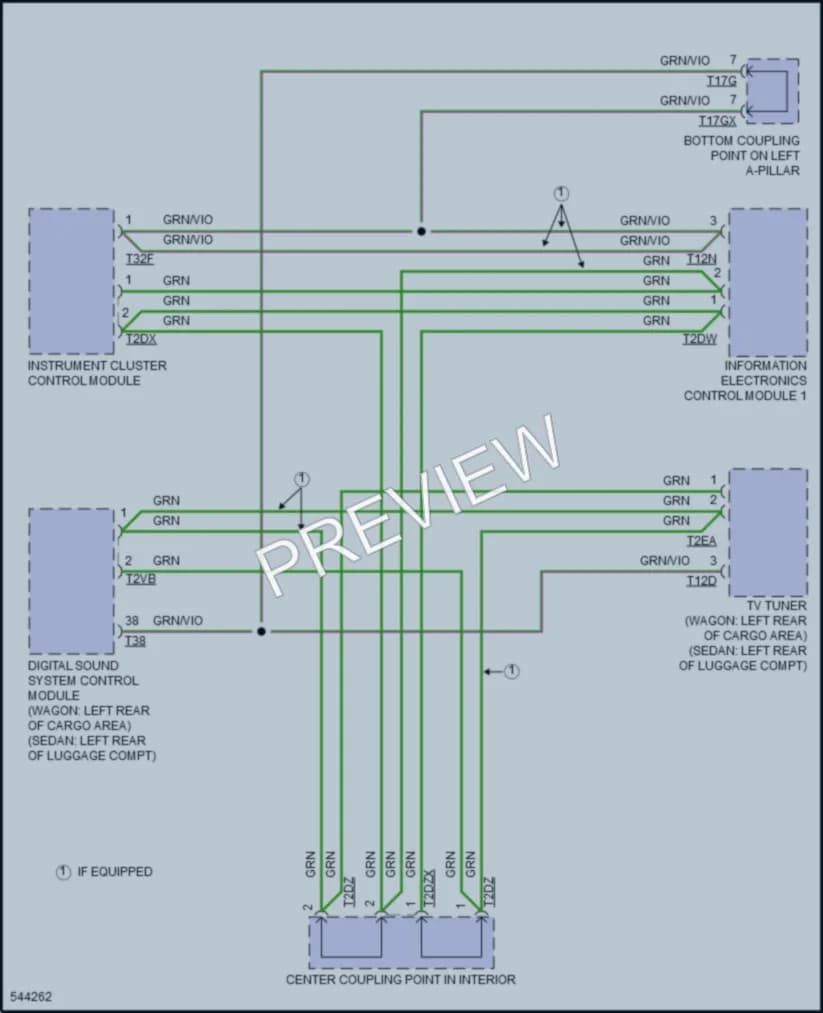 2017 Audi A4allroad Radio wiring diagram preview