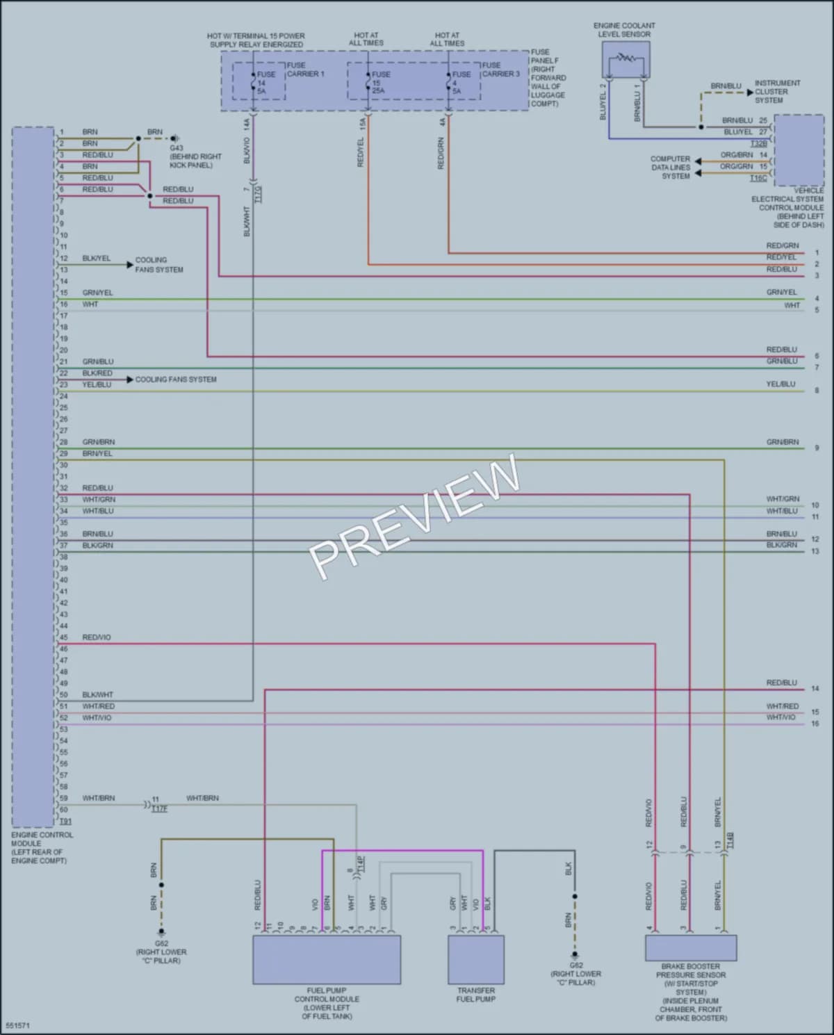 2017 Audi A8 Engine Performance wiring diagram preview