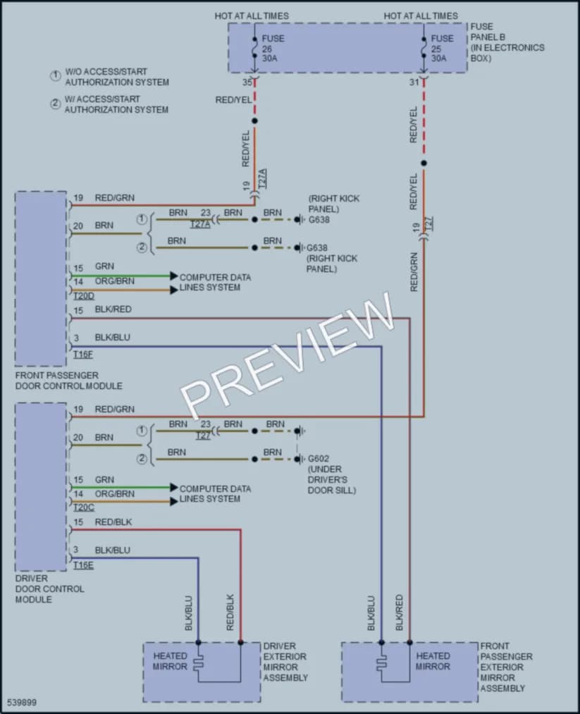 2017 Audi Q3 Defoggers wiring diagram preview