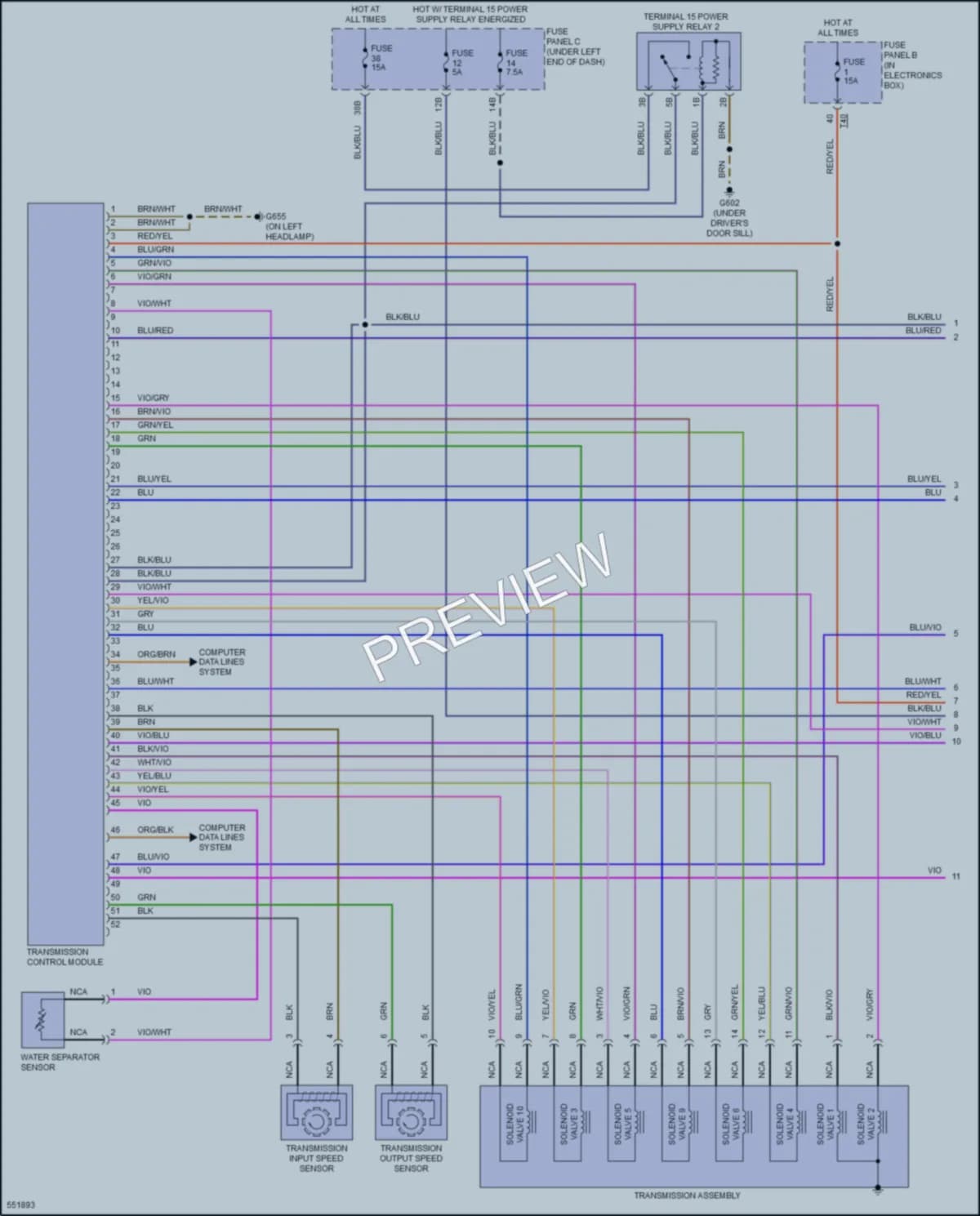 2017 Audi Q3 Transmission wiring diagram preview
