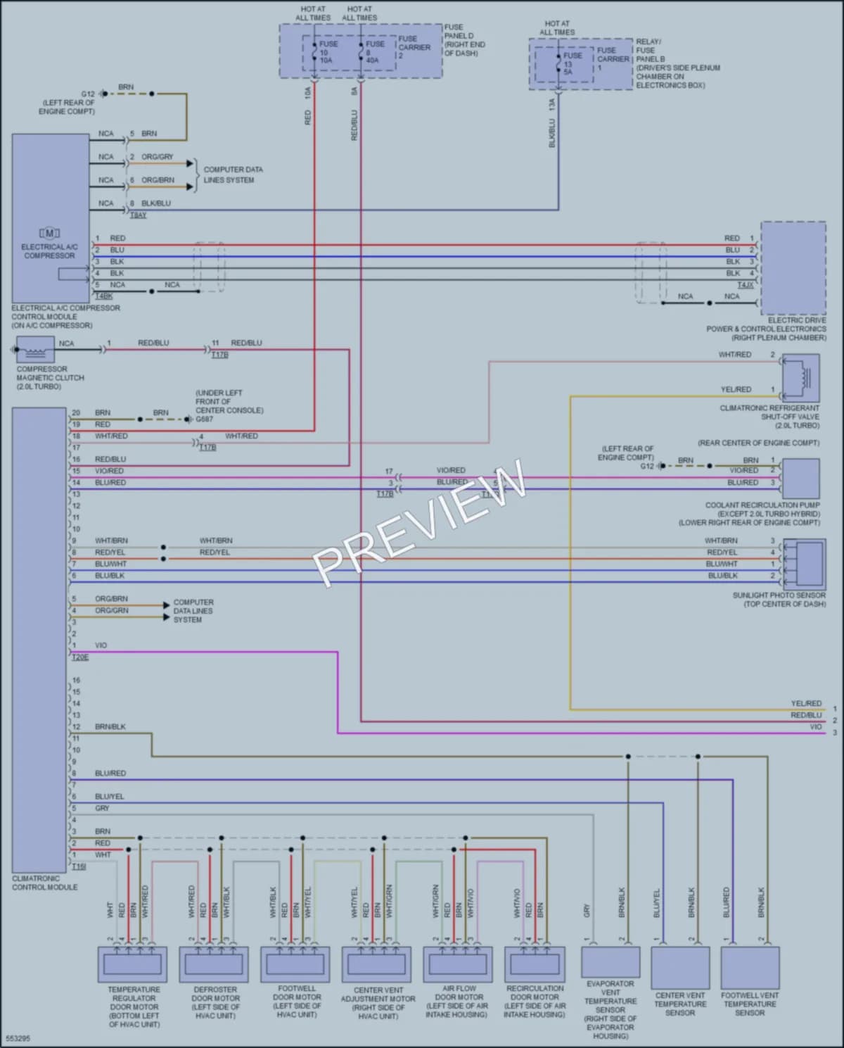 2017 Audi Q5 Air Conditioning wiring diagram preview