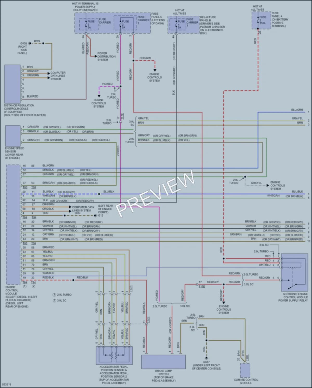 2017 Audi Q5 Cruise Control wiring diagram preview