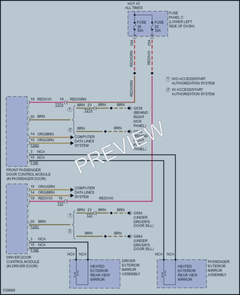 2017 Audi S3 Defoggers wiring diagram preview
