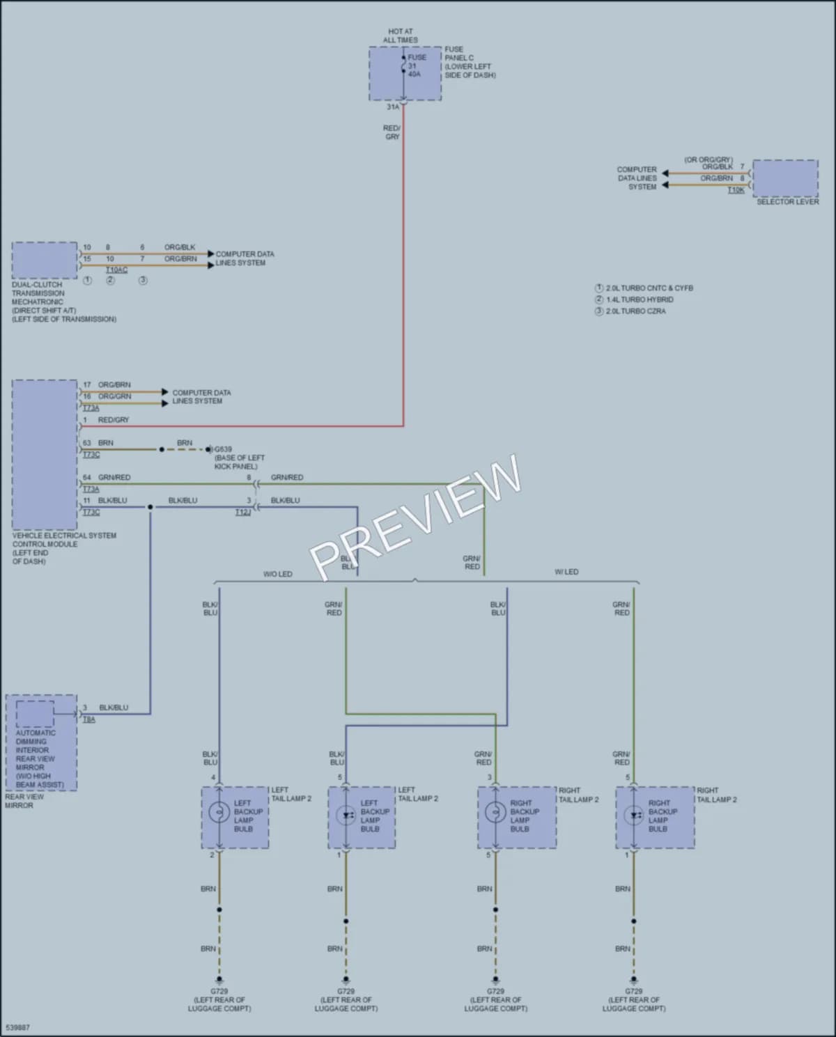 2017 Audi S3 Exterior Lights wiring diagram preview