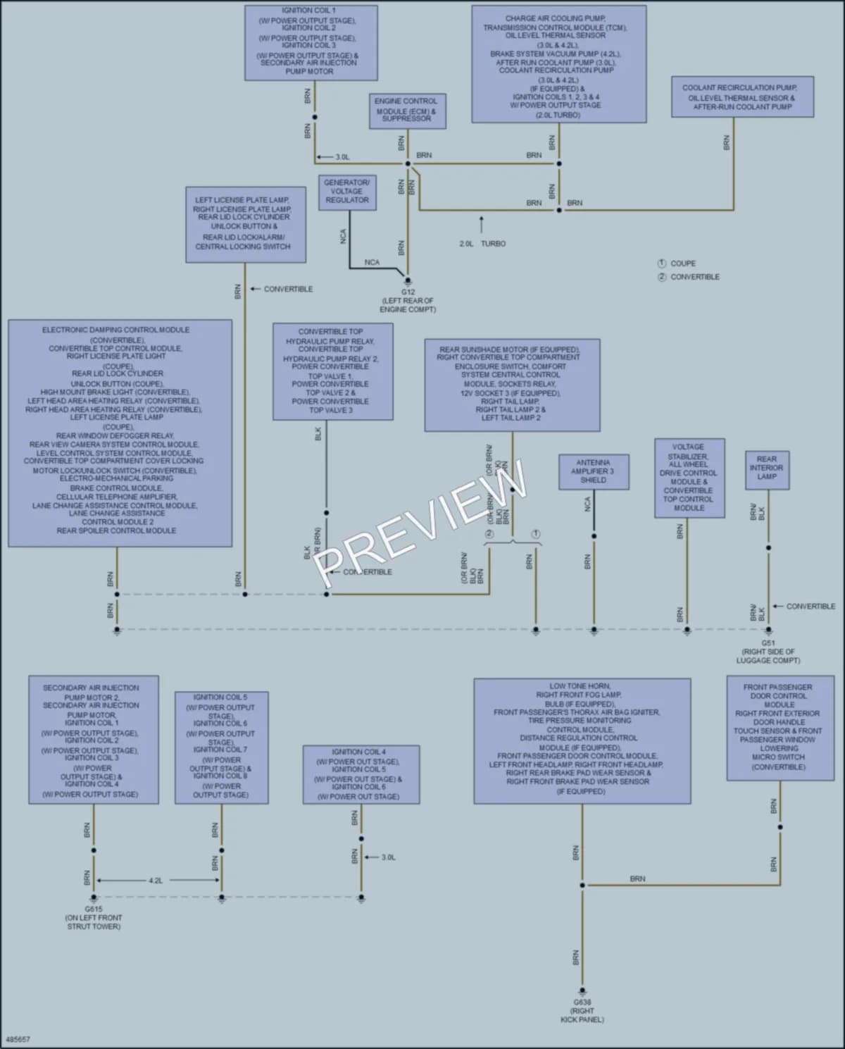 2017 Audi S5 Ground Distribution wiring diagram preview
