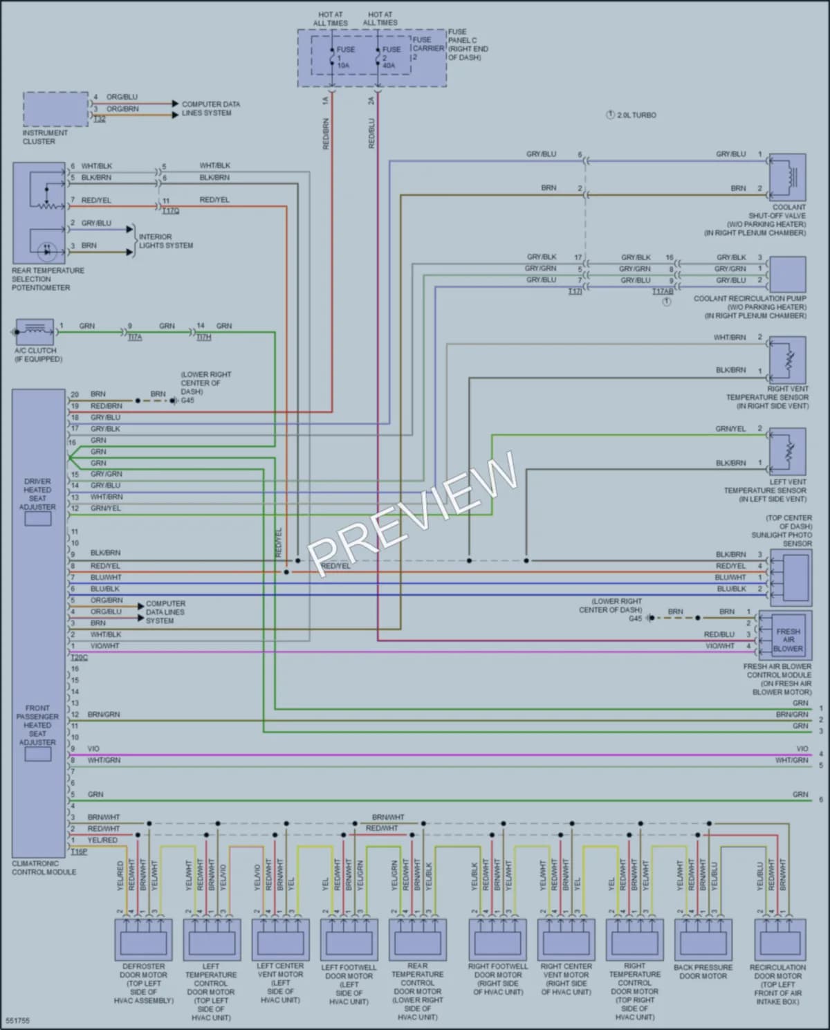 2017 Audi S6 Air Conditioning wiring diagram preview