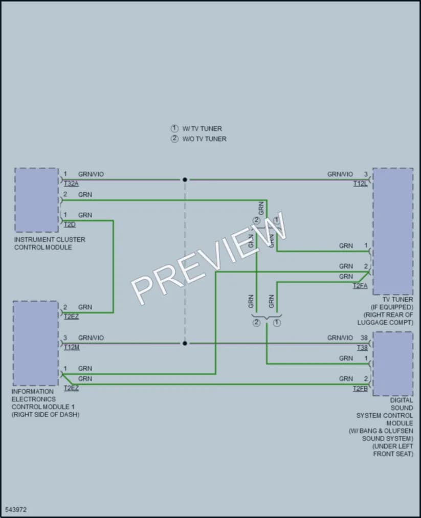 2017 Audi TT Radio wiring diagram preview