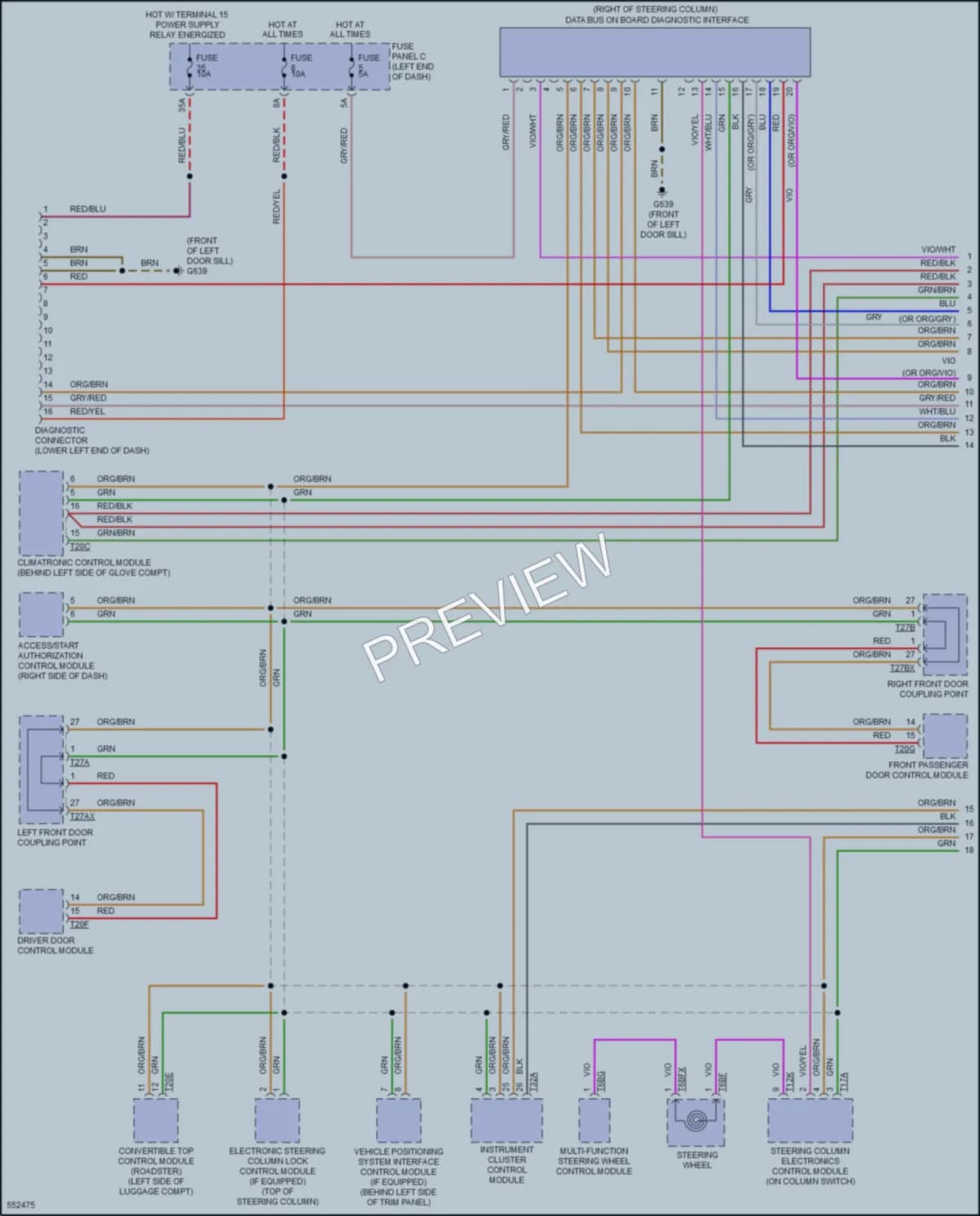 2017 Audi TTS Computer Data Lines wiring diagram preview