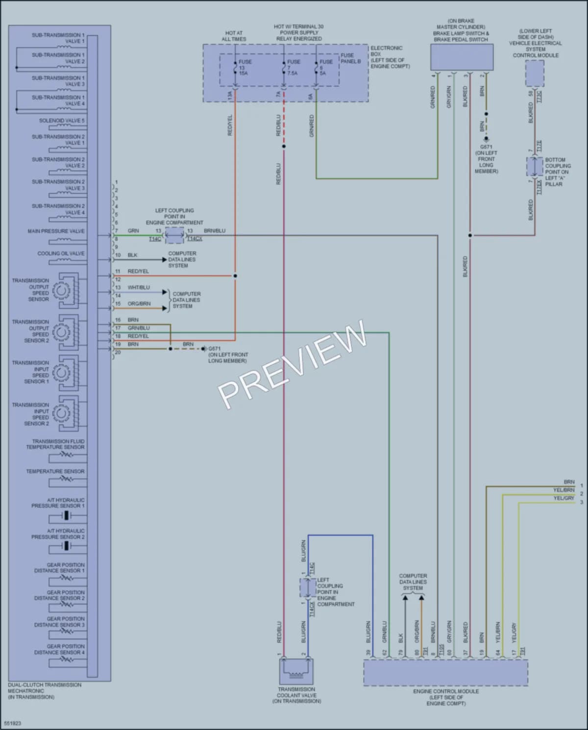 2017 Audi TTS Transmission wiring diagram preview