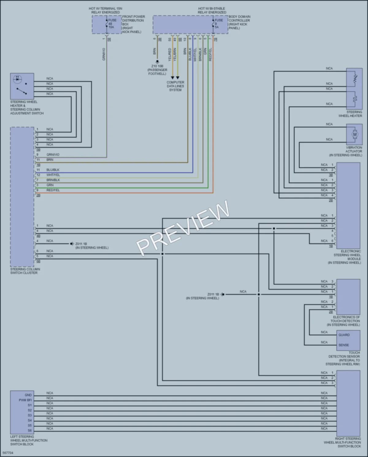 2017 BMW X5 Power Seats wiring diagram preview
