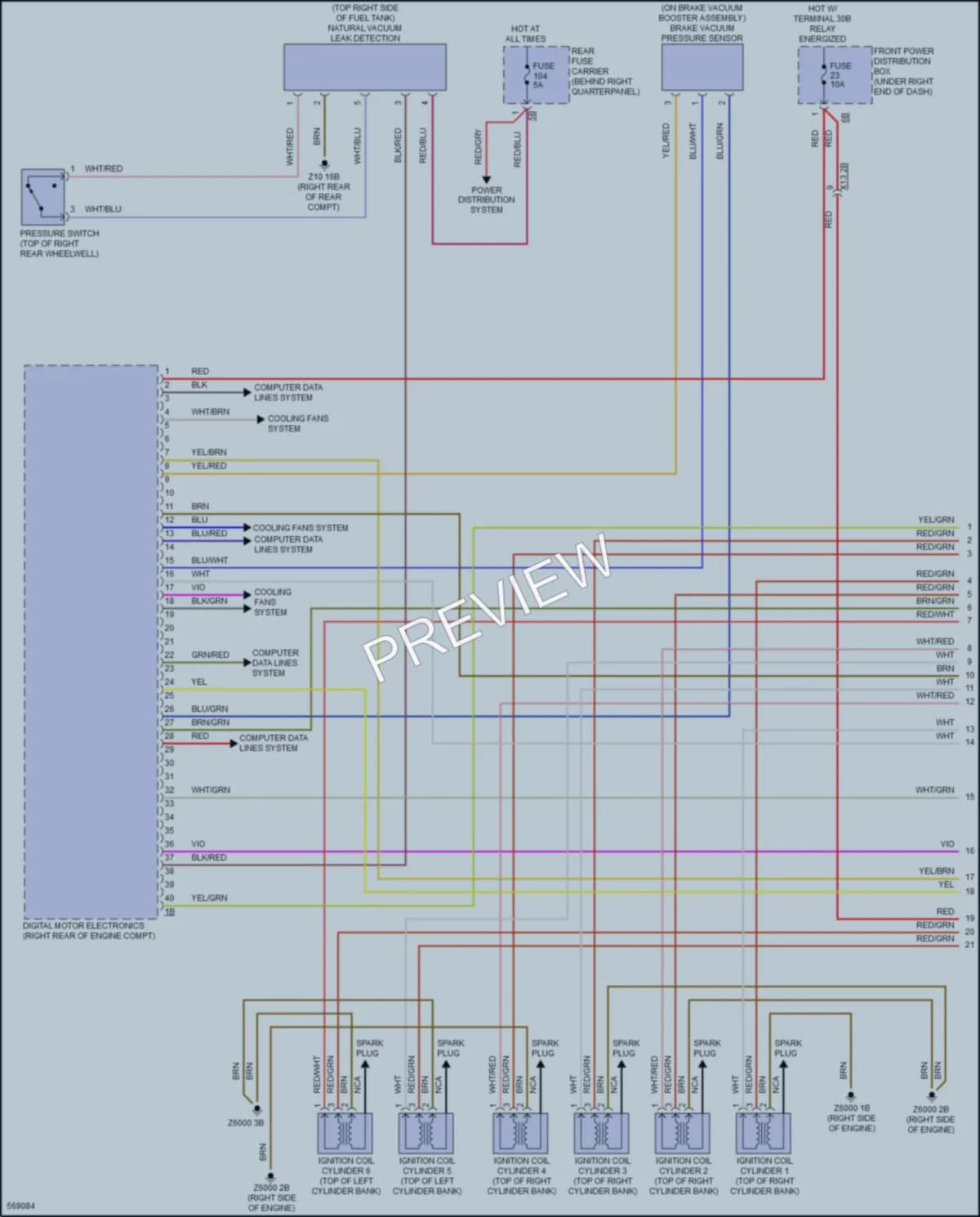 2017 BMW X6 Engine Performance wiring diagram preview