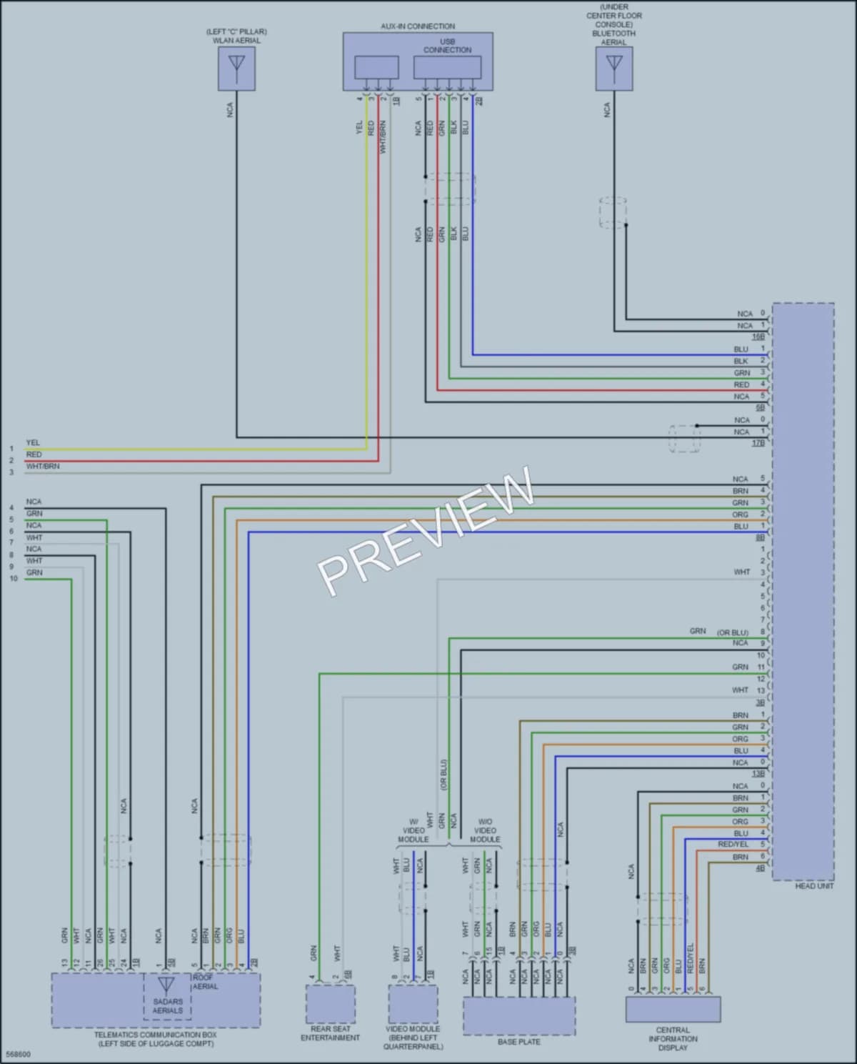 2017 BMW X6 Radio wiring diagram preview