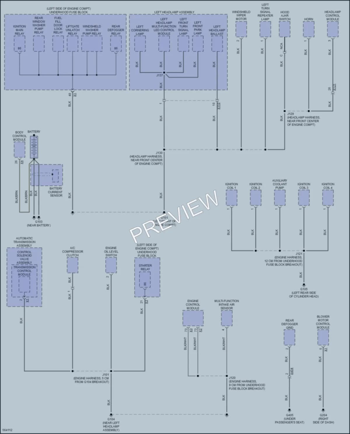 2017 Buick Cascada Ground Distribution wiring diagram preview