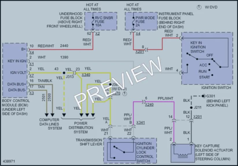2017 Buick Enclave Shift Interlock wiring diagram preview