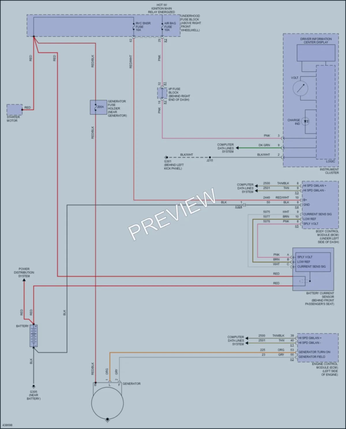 2017 Buick Enclave Starting Charging wiring diagram preview