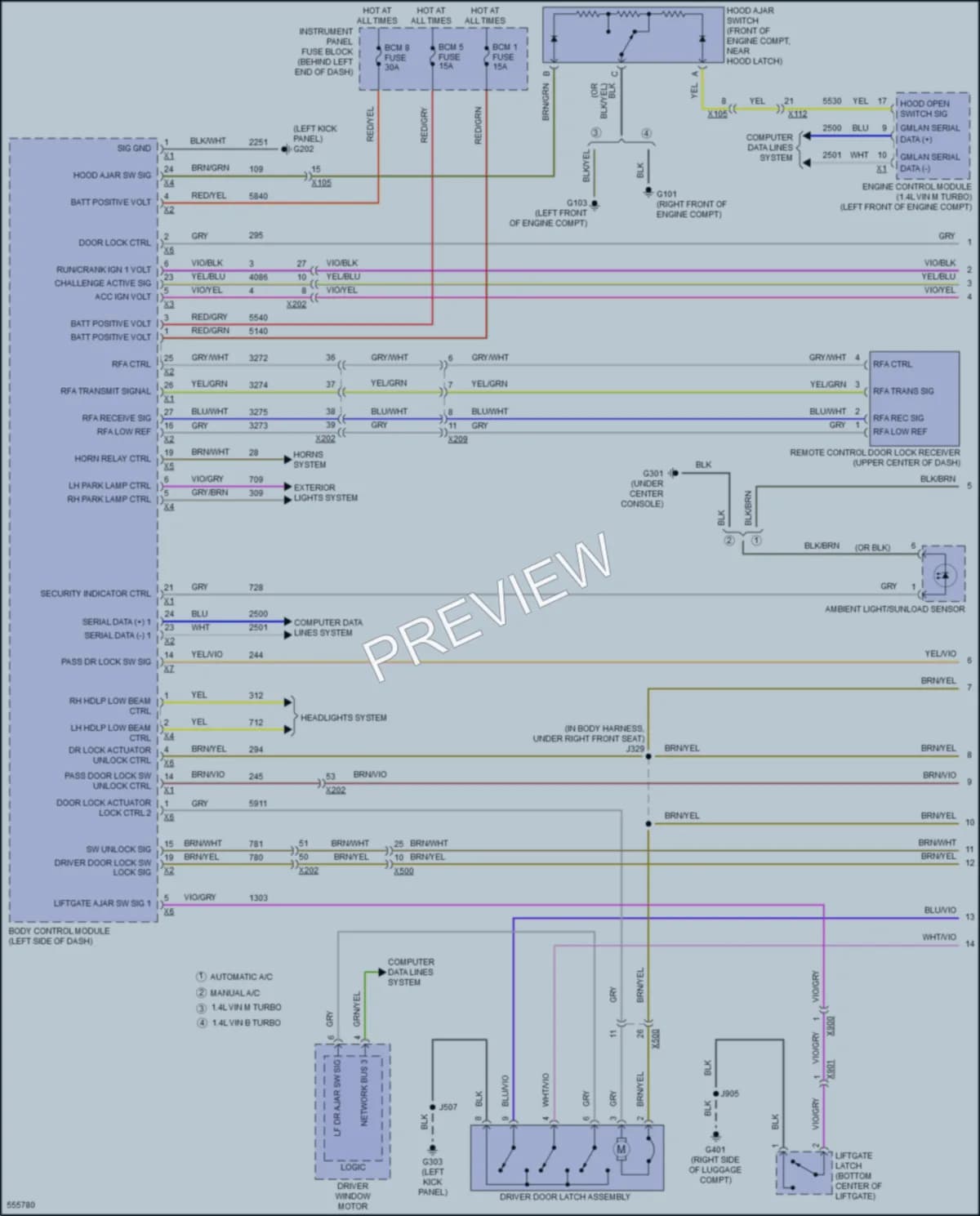 2017 Buick Encore Anti Theft wiring diagram preview