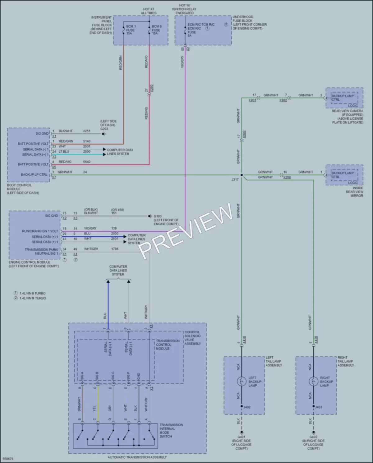 2017 Buick Encore Exterior Lights wiring diagram preview