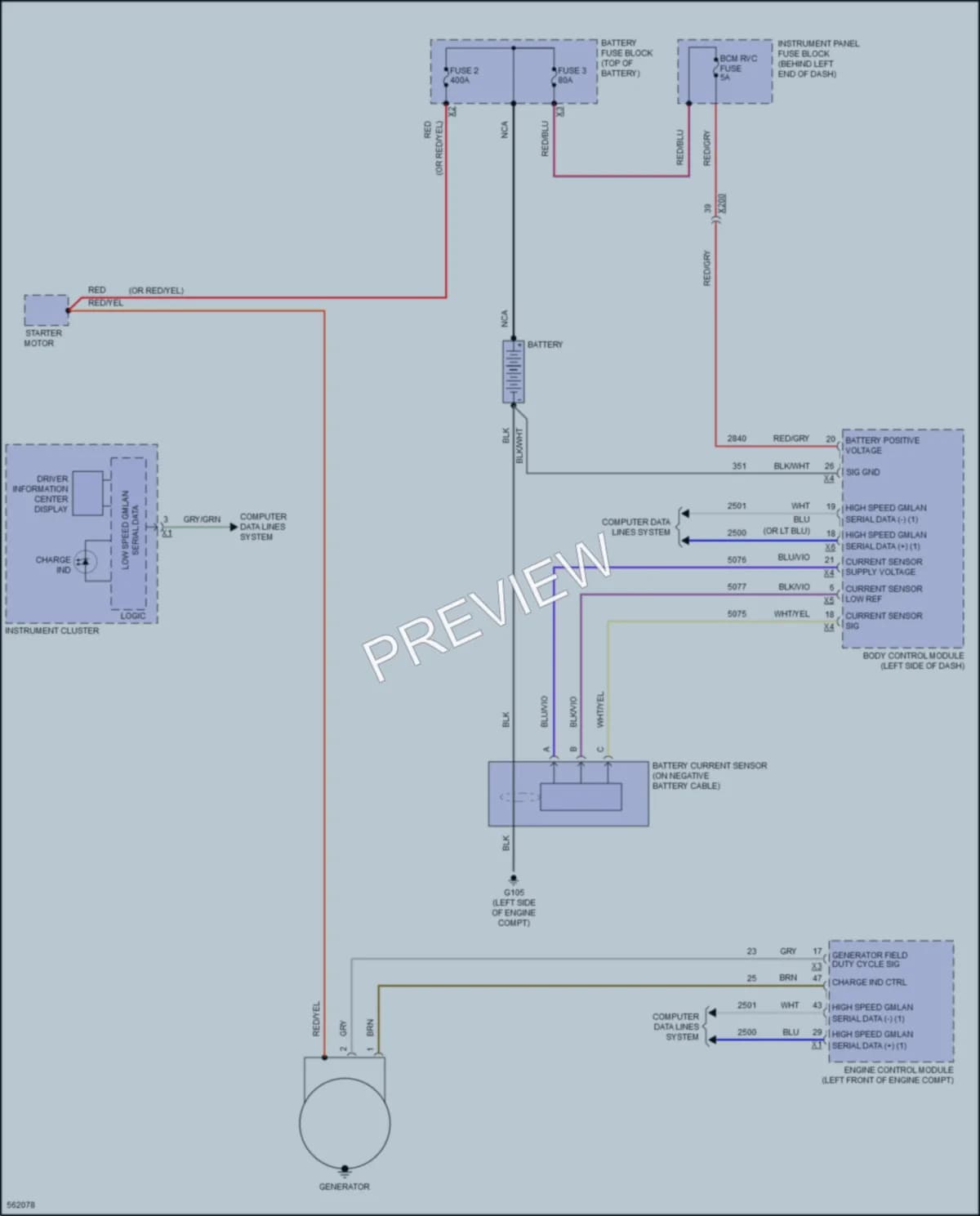 2017 Buick Encore Starting Charging wiring diagram preview