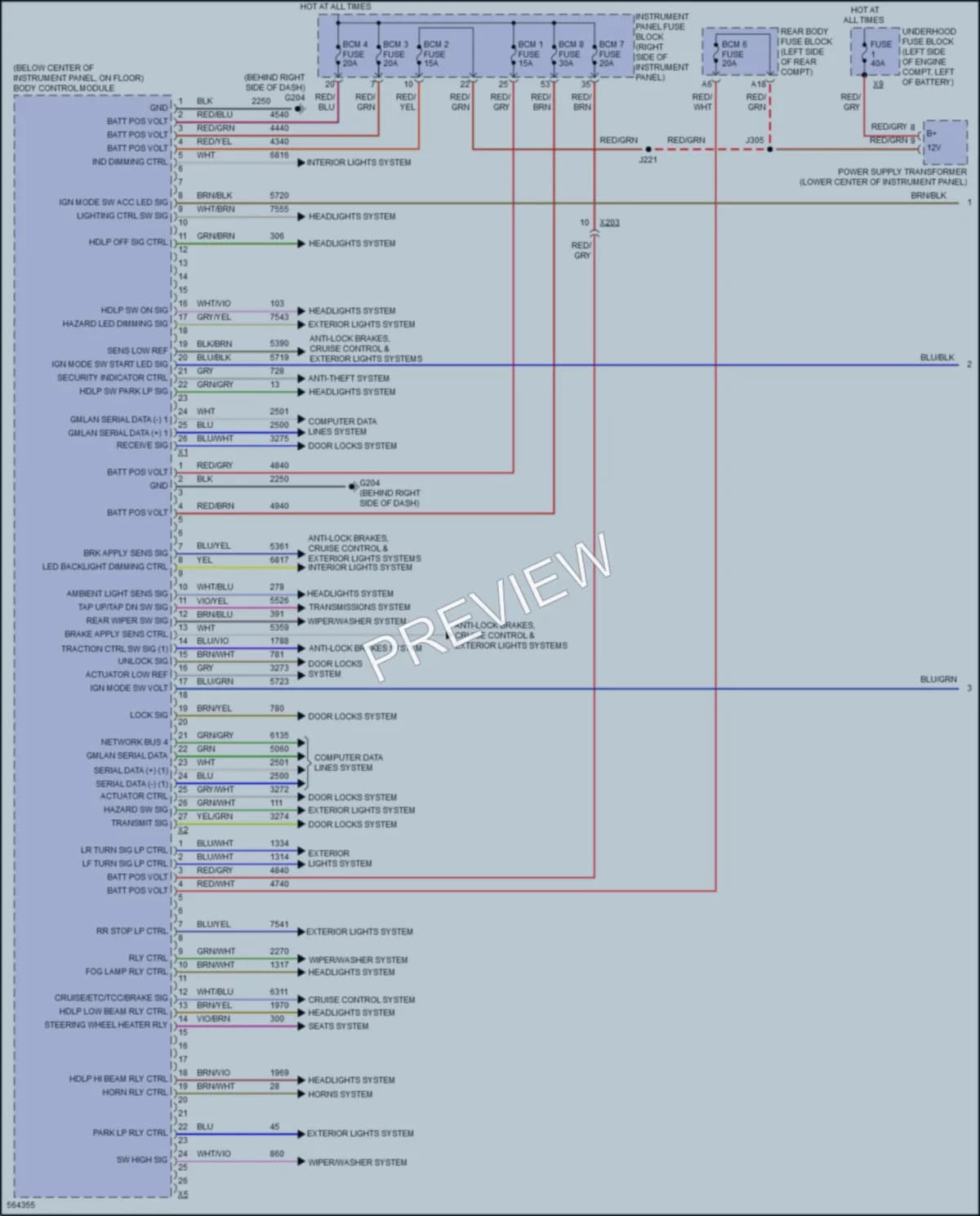 2017 Buick Envision Body Control Modules wiring diagram preview