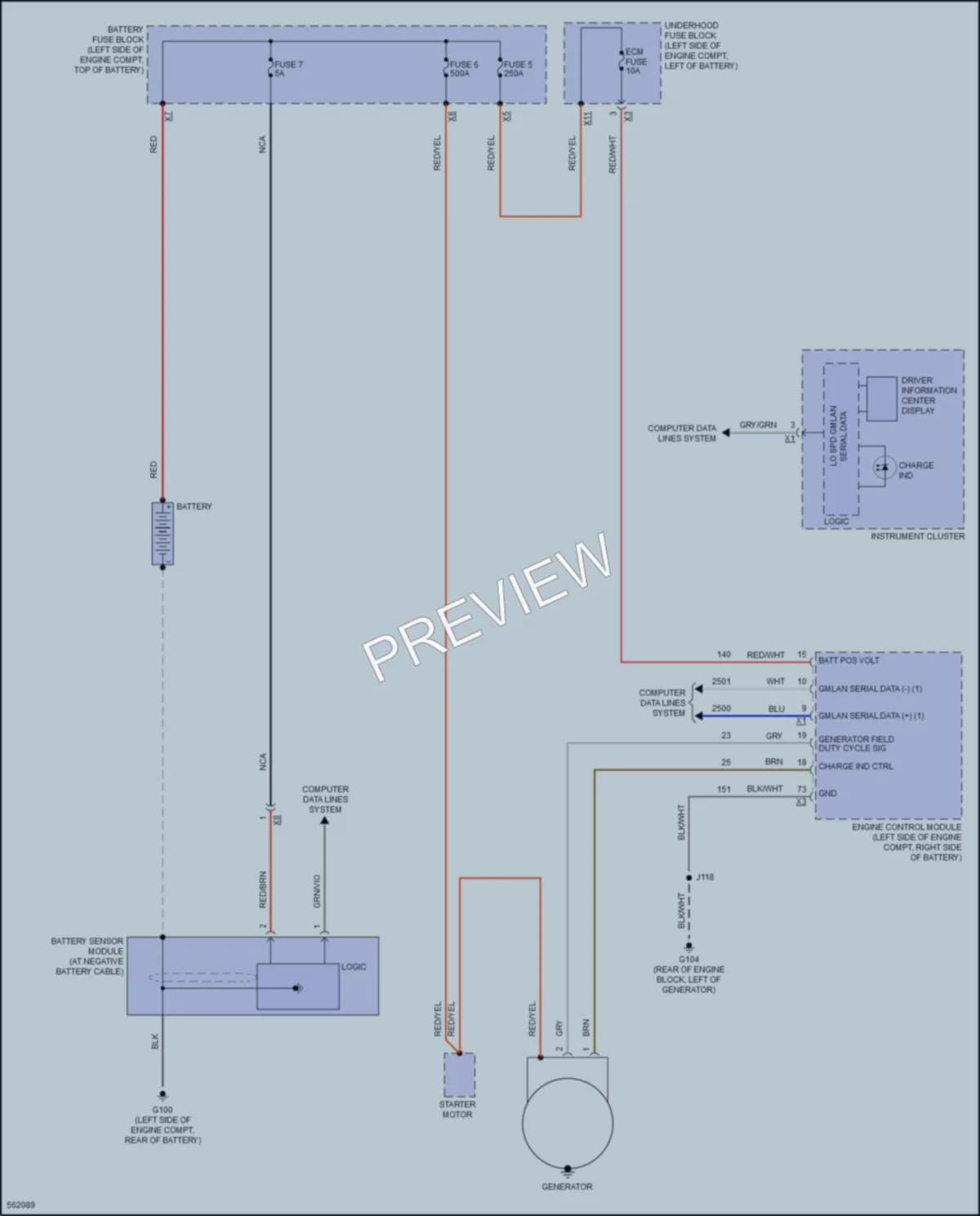 2017 Buick Envision Starting Charging wiring diagram preview