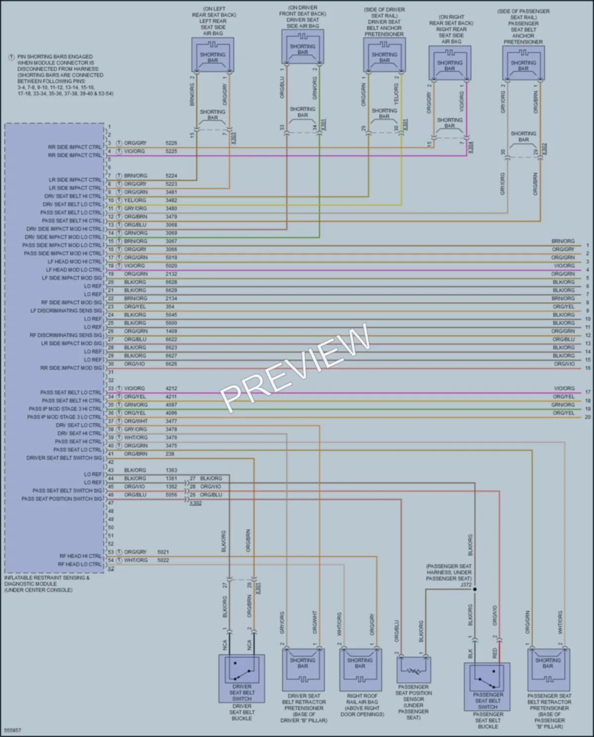 2017 Buick Envision Supplemental Restraints wiring diagram preview