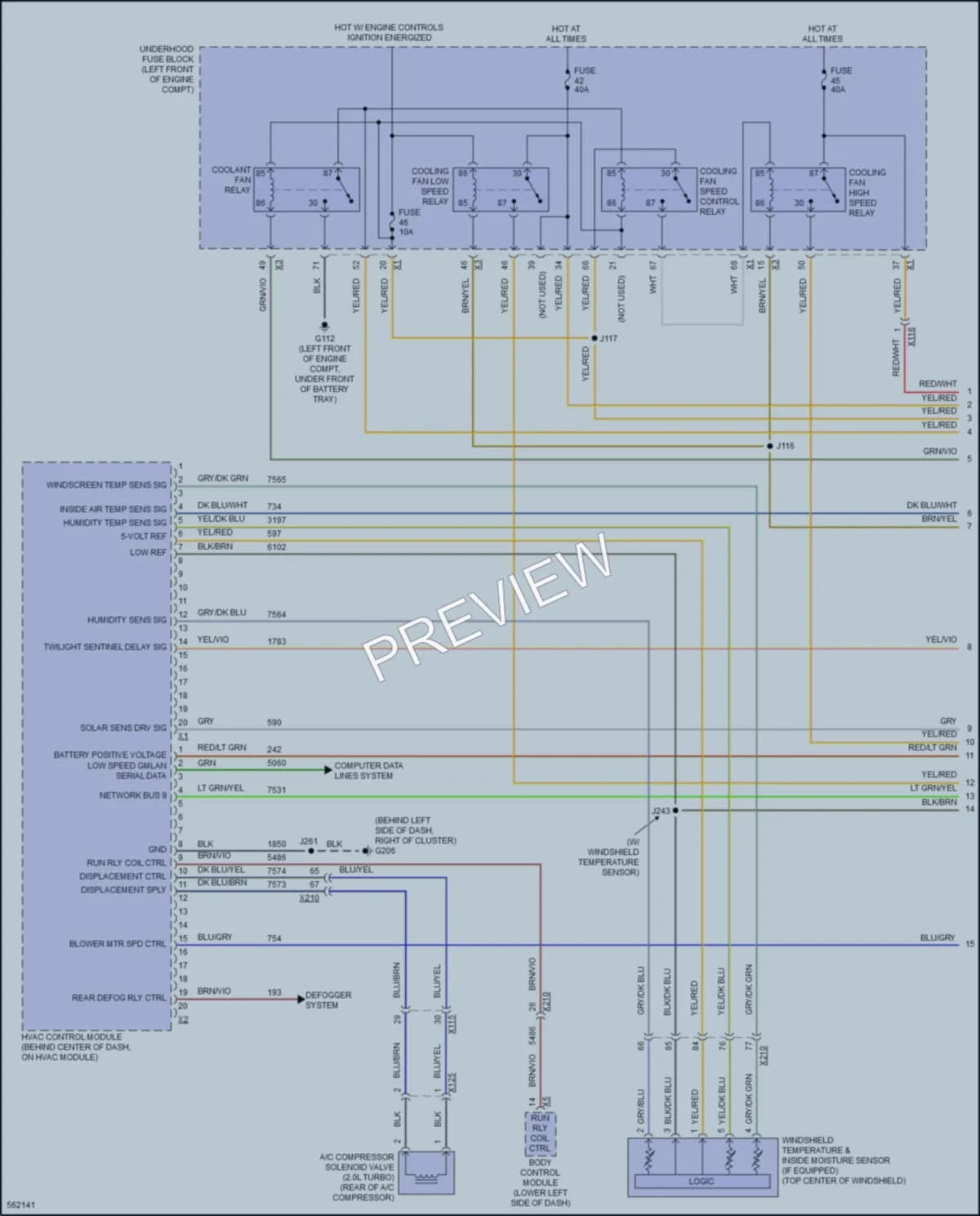 2017 Buick Regal Air Conditioning wiring diagram preview