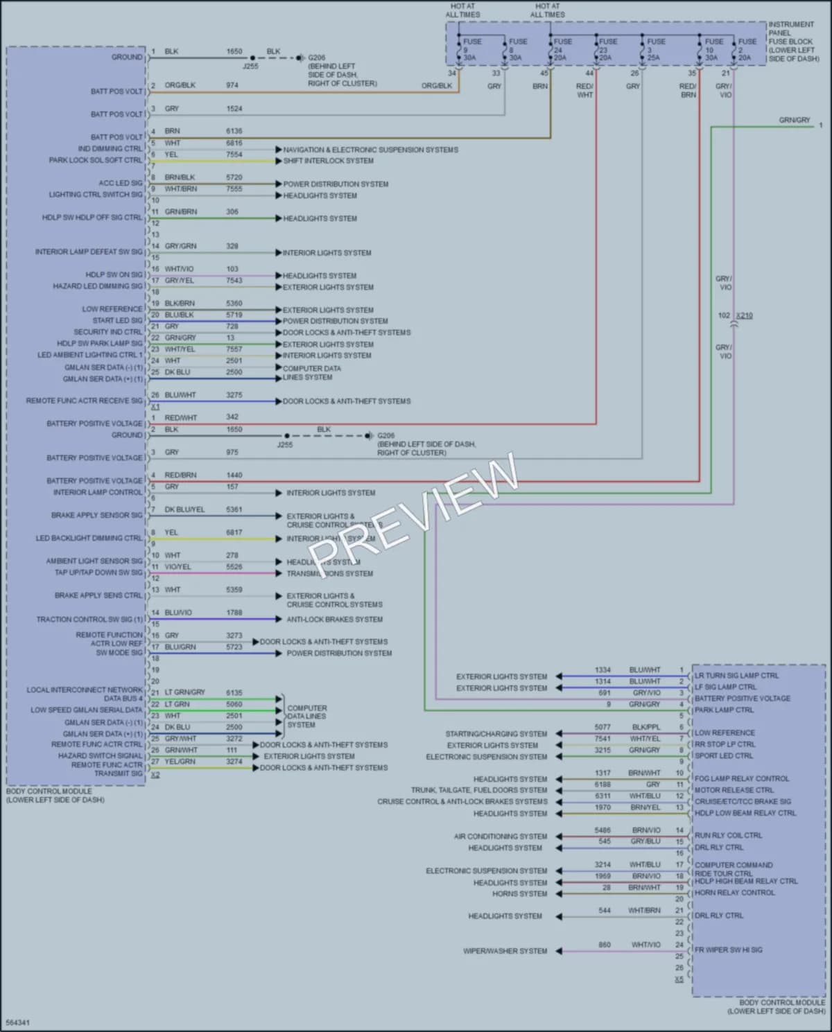 2017 Buick Regal Body Control Modules wiring diagram preview