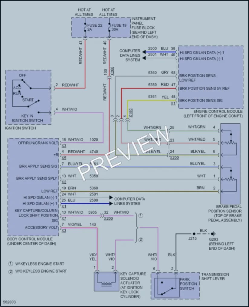 2017 Buick Verano Shift Interlock wiring diagram preview