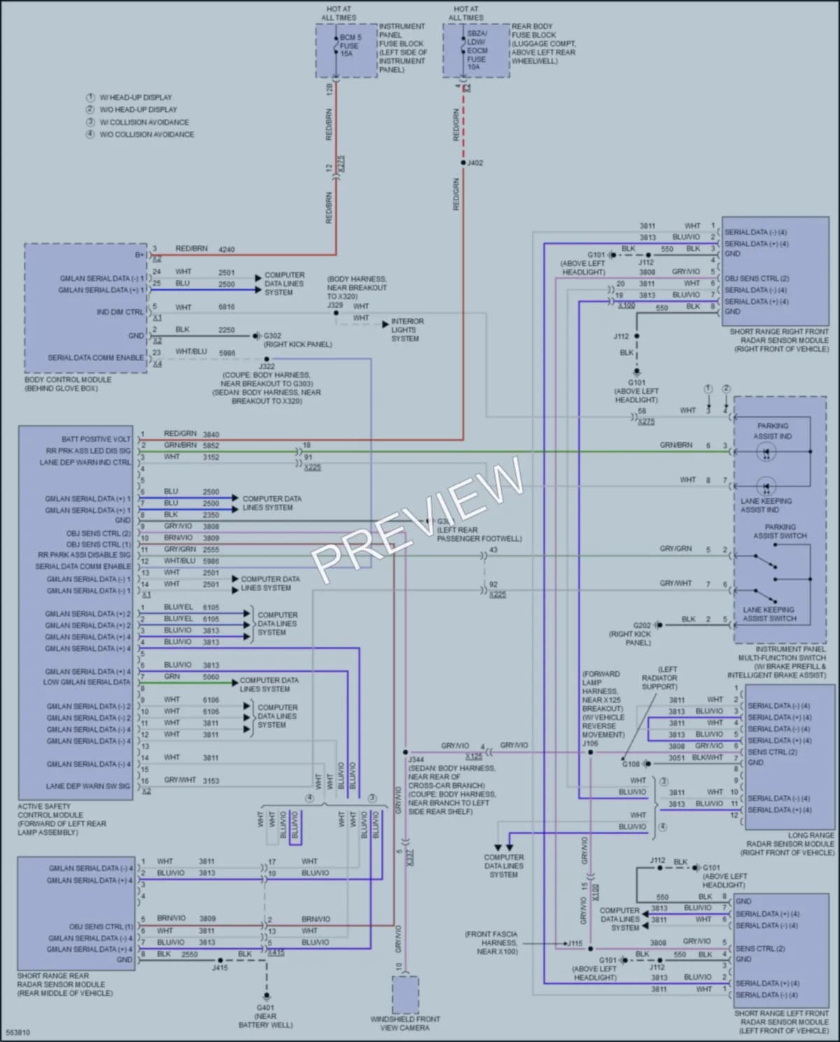 2017 Cadillac ATS Instrument Cluster wiring diagram preview