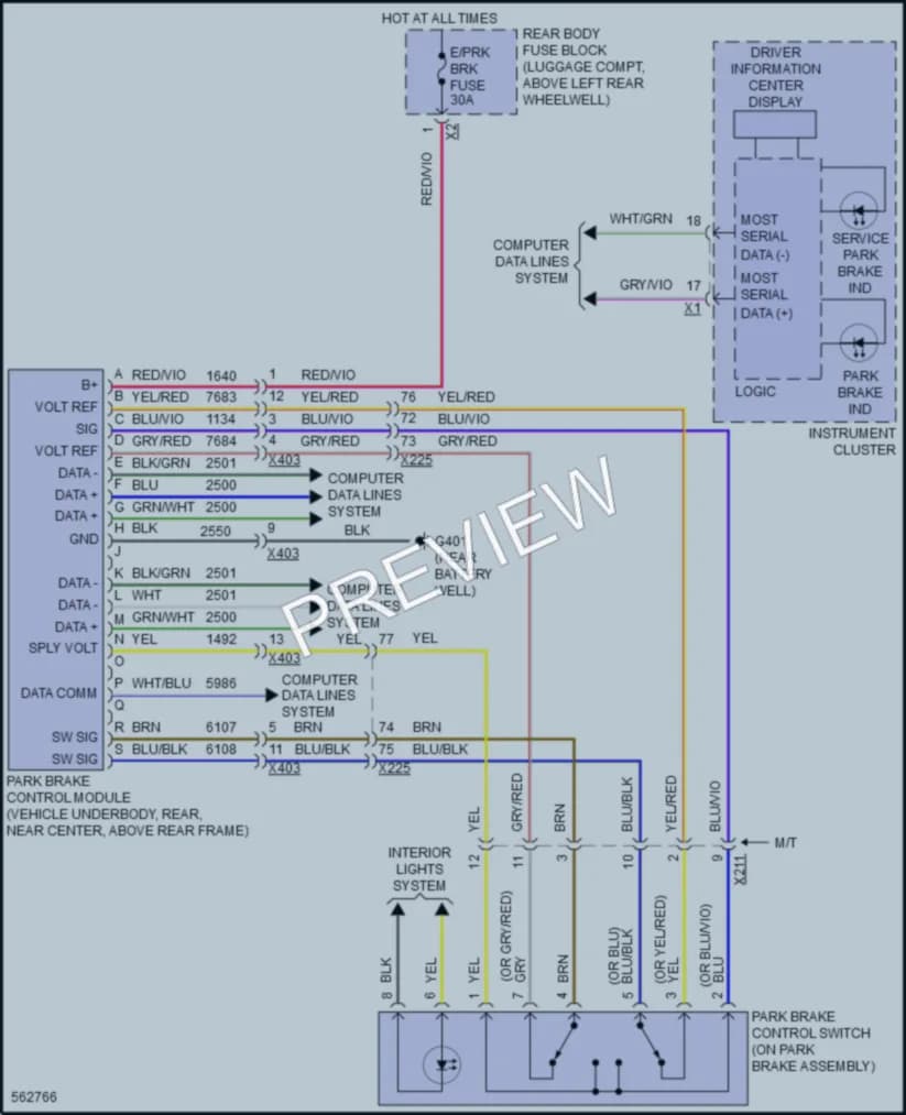 2017 Cadillac ATS Shift Interlock wiring diagram preview